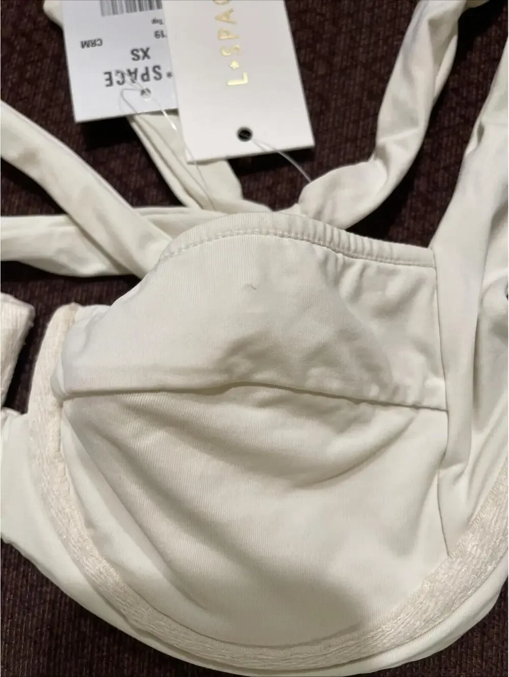LSPACE Camellia Top Cream XS NWT $114 MSRP